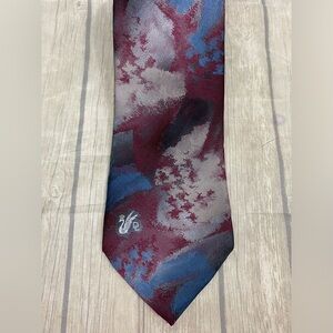 Vintage Don Loper Mens Tie Classic Style  Multicolor abstract Polyester Necktie